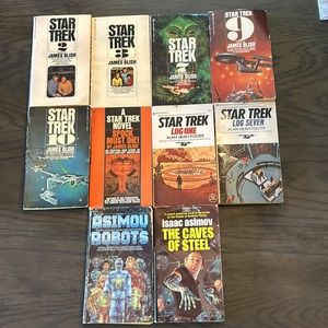 Star Trek & Isaac Asimov Lot of 10 Paperbacks